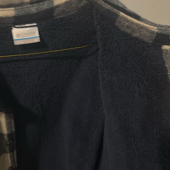 Columbia plaid flannel jacket XL blue/white brand new - Picture 4 of 5